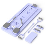 多功能健腹板 - 紫色 | 自動回彈設計 | 一秒摺疊收納 | 雙軌道設計