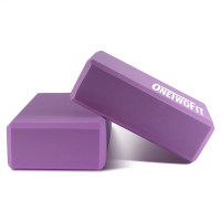 OneTwoFit OT137 環保抗壓瑜伽磚 - 紫色 | 可水洗 | 彈性保護 | 穩定支撐 | 香港行貨