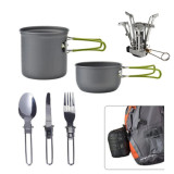 便攜式戶外野餐鍋套裝 | 登山露營適用 | 輕巧易攜帶