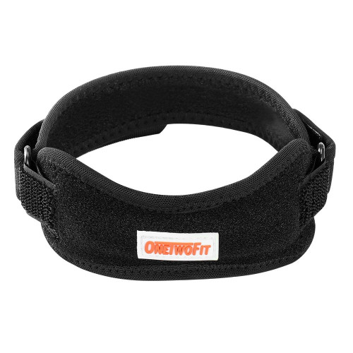 OneTwoFit OT048402 單條加壓髕骨帶 - 單件裝(單條) | 膝蓋支撐護膝 | 矽膠墊減震 | 香港行貨