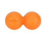 OneTwoFit ET012001 瑜伽健身熱身放鬆筋膜球 - 橙色雙球款 | 高彈性耐磨 | 貼合身體曲線 | 香港行貨