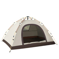 OneTwoFit ET039001 全自動支架速開帳篷 - 米白色 | 開窗透氣循環 | 全方位遮光擋雨 | 香港行貨