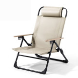 OneTwoFit ET052801 戶外露營輕便攜摺疊椅 - 卡其色 | 靠背五檔可調 | 香港行貨