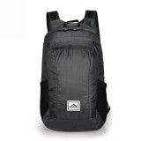 OneTwoFit ET052501 戶外多功能摺疊背包 - 黑色 | 雙向拉鏈 | 防潑水面料 | 香港行貨