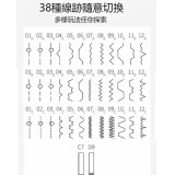 Nidouillet EH013902 家用電動多功能衣車 - 黑白色 | 38種線跡 | 兩檔調速 | 香港行貨