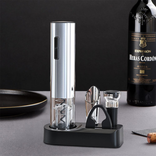 VBGS-KP3P-372101KA 電動開瓶器4件套裝 - 充電款 | 螺旋鉤精準對位 | 多用途割錫刀