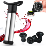 Nidouillet EH007201 紅酒保鮮真空泵+真空酒塞 | 帶4个瓶塞 | 瓶塞可重複使用 | 香港行貨