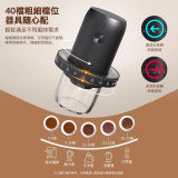 Nidouillet EH056301 專業電動磨豆機 - 黑色 | 40檔粗細度可調 | 一鍵研磨 | 香港行貨