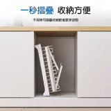 Nidouillet ET049901 雙層碗碟瀝水置物架 - 白色 | 瀝水無殘留 | 可摺疊設計 | 分區收納 | 香港行貨