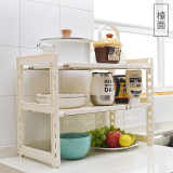 Nidouillet ET050001 可伸縮水槽置物架 - 白色 | 層高升降自由調節 | 可移動隔板 | 香港行貨