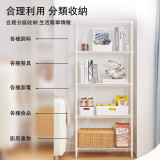 Nidouillet ET050101 五層廚房加寬置物架 - 白色 | 50KG靜態承重 | 底腳旋轉可調 | 香港行貨