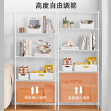 Nidouillet ET050101 五層廚房加寬置物架 - 白色 | 50KG靜態承重 | 底腳旋轉可調 | 香港行貨