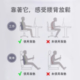 Nidouillet ET050401 太空記憶棉護腰靠墊 - 深藍色 | 改善坐姿不良 | 符合人體工學設計 | 香港行貨