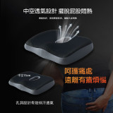 Nidouillet ET050501 記憶棉護臀坐墊 - 灰黑色 | 舒緩坐骨神經痛 | 透氣吸濕 | 久坐必備 | 香港行貨