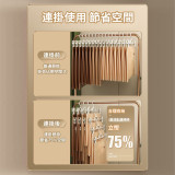 Nidouillet EH058901 多功能無痕防滑可疊掛衣架 - 5個裝-白色 | 夾距可調節 | 疊掛設計 | 香港行貨