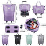 Nidouillet EH063101 多功能大容量行李袋 - 灰色 | 容量可擴展 | 底輪可拆卸 | 防潑水 | 香港行貨