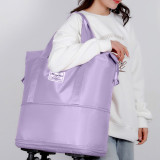 Nidouillet EH063101 多功能大容量行李袋 - 灰色 | 容量可擴展 | 底輪可拆卸 | 防潑水 | 香港行貨