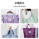 Nidouillet EH063104 多功能大容量行李袋 - 黑色 | 容量可擴展 | 底輪可拆卸 | 防潑水 | 香港行貨