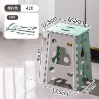 戶外/室內便攜摺疊椅 - 白綠色 | 雙三角形椅腳 | 摺疊收納 | 即開即用