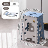 戶外/室內便攜摺疊椅 - 白藍色 | 雙三角形椅腳 | 摺疊收納 | 即開即用