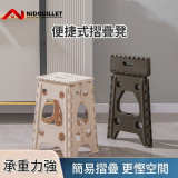 Nidouillet ET052902 戶外/室内便攜摺疊椅 - 奶白色 | 雙三角形椅腳 | 摺疊收納 | 即開即用 | 香港行貨