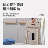 Nidouillet ET052903 戶外/室内便攜摺疊椅 - 白藍色 | 雙三角形椅腳 | 摺疊收納 | 即開即用 | 香港行貨