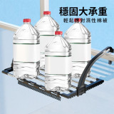 Nidouillet EH061601 窗臺不鏽鋼摺疊晾衣架 | 可伸縮延長 | 掛鉤可前後調節17個檔位 | 一掛即用 | 香港行貨