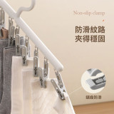 Nidouillet EH064601 多功能旋轉晾曬夾 - 灰白色 | 多種適用隨心掛 | 10夾配置 | 鋸齒防滑紋路 | 香港行貨