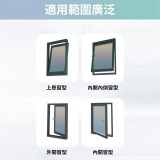 Nidouillet EH064501 推拉門窗戶限位固定器 - 白色 | 限位距離自定 | 3輪密碼設計 | 強力無痕膠 | 香港行貨