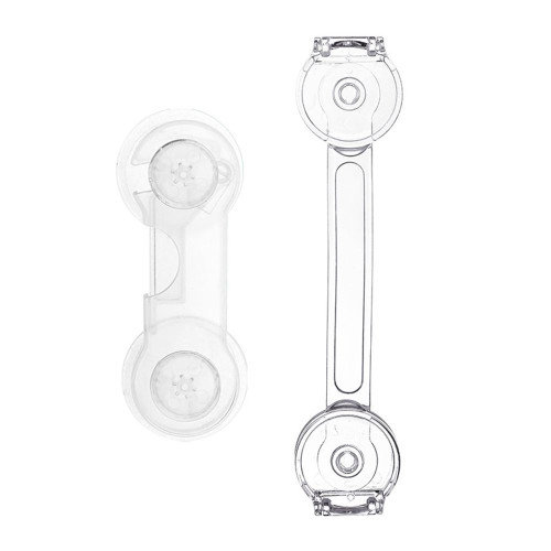 隱藏式兒童安全鎖 - 4件裝(長145mm*2+ 長94mm*2) | 長短組合搭配 | 無痕透明背膠