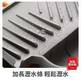 Nidouillet EH066502 水龍頭矽膠瀝水墊 - 深灰色 | 可瀝水可收納 | 保持檯面清潔 | 乾淨衛生防霉菌 | 香港行貨