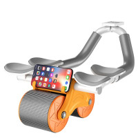 ONETWOFIT ET017601 雙肘健腹輪 - 灰橙色 | 肘撐健腹輪/平板支撐雙模式 | 多角度側滑 | 香港行貨