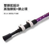 ONETWOFIT ET017301 輕量鋁合金三節直柄行山杖 - 藍色 | 雙層反光警示腕帶 | 耐用鎢錳鋼杖尖 | 香港行貨