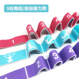 ONETWOFIT ET035201 多段式瑜伽舞蹈輔助伸展帶 - 粉色 | 易清洗 | 高回彈 | 不變形不直球 | 香港行貨