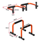 ONETWOFIT OT052603 俄挺引體向上二合一掌上壓支架 - 紅色 | 可置地可壁掛 | 1.8mm加厚鋼材槓管 | 香港行貨