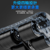 ONETWOFIT ET038201 智能四輪健腹輪 - 黑色 | 自動回彈 | 帶手機支架 | 肘撐加寬 | 香港行貨