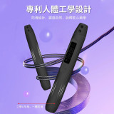 ONETWOFIT ET040901 智能電子計數跳繩 - 黑色 | 無繩/有繩兩用 | 高精度磁控傳感器 | 工學U形角防滑手柄 | 香港行貨