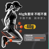 ONETWOFIT ET040901 智能電子計數跳繩 - 黑色 | 無繩/有繩兩用 | 高精度磁控傳感器 | 工學U形角防滑手柄 | 香港行貨