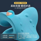 ONETWOFIT ET041601 C型頸椎按摩枕 - 藍色 | 脊椎矯正牽引 | 重力曲度輔助 | 6點穴位按摩 | 香港行貨