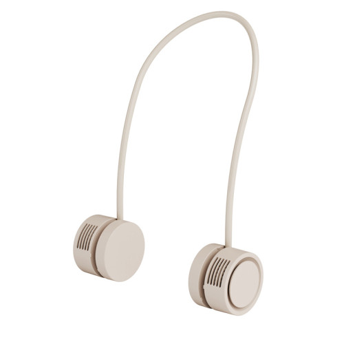 戶外掛頸小風扇 - 黃灰色 | 隱藏式進風口 | 渦輪風機 | 三檔風力可選