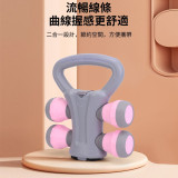 ONETWOFIT ET044701 家用健身二合一壺鈴啞鈴 - 粉灰色 | 一鈴兩用 | 2.5-5kg可調節重量 | 香港行貨