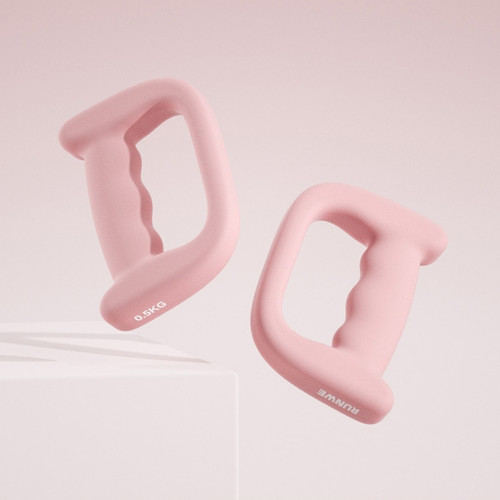 多功能手握啞鈴 - 粉色一對裝(0.5KG*2) | 實心鑄鐵 | 握感舒適