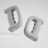 多功能手握啞鈴 - 灰色一對裝(1KG*2) | 實心鑄鐵 | 握感舒適