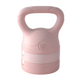 可調節重量壺鈴 - 櫻花粉 | 雙重安全鎖扣 | 防滑紋路握把