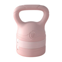 可調節重量壺鈴 - 櫻花粉 | 雙重安全鎖扣 | 防滑紋路握把