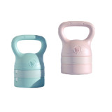 可調節重量壺鈴 - 櫻花粉 | 雙重安全鎖扣 | 防滑紋路握把