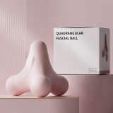 四角肌肉放鬆筋膜球 - 粉色 | 舒緩肌肉緊張 | 高彈性耐磨 | 全身可水洗