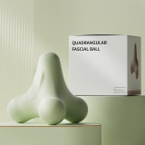 四角肌肉放鬆筋膜球 - 綠色 | 舒緩肌肉緊張 | 高彈性耐磨 | 全身可水洗