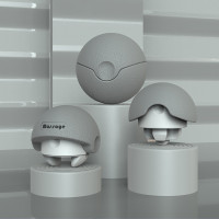 三合一多功能可拆卸筋膜球 - 灰色 | 肌肉深層放鬆 | 手腕康復訓練