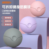ONETWOFIT ET046702 三合一多功能可拆卸筋膜球 - 紫色 | 肌肉深層放鬆 | 手腕康復訓練 | 香港行貨